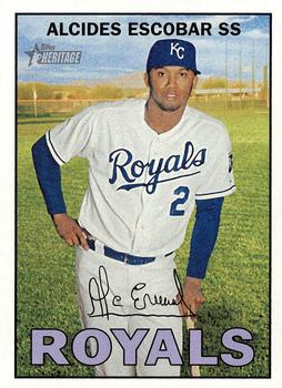 2016 Topps Heritage #7 Alcides Escobar Front