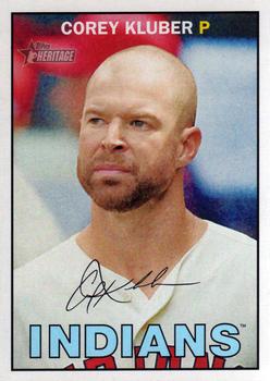 2016 Topps Heritage #428 Corey Kluber Front