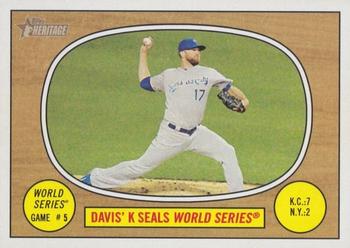 2016 Topps Heritage #154 Wade Davis (Davis' K Seals World Series) Front