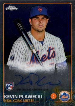 2015 Topps Chrome - Autographed Rookies #AR-KP Kevin Plawecki Front