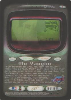 1999 SkyBox Thunder - Dial 1 #10 (D) Mo Vaughn  Back