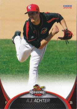 2015 Choice Rochester Red Wings #1 A.J. Achter Front