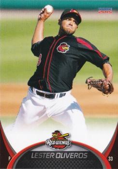 2015 Choice Rochester Red Wings #17 Lester Oliveros Front