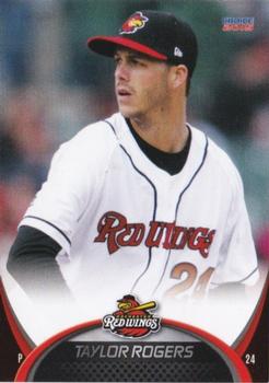 2015 Choice Rochester Red Wings #22 Taylor Rogers Front