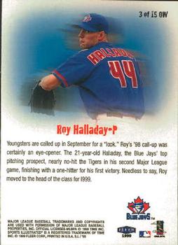 1999 Sports Illustrated - Ones To Watch #3OW Roy Halladay  Back