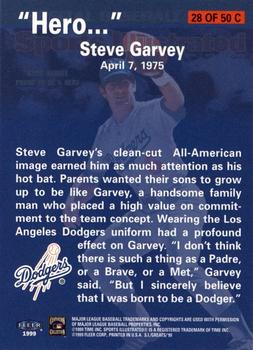 1999 Sports Illustrated Greats of the Game - Cover Collection #28C Steve Garvey Back