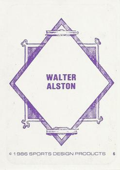 1986 Sports Design Products JD McCarthy #6 Walter Alston Back