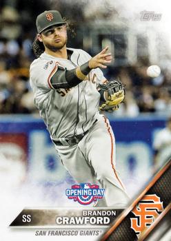 2016 Topps Opening Day #OD-15 Brandon Crawford Front