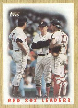 1987 Topps #306 Red Sox Leaders Front