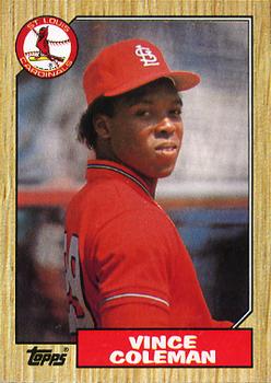 1987 Topps #590 Vince Coleman Front