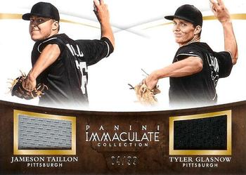 2015 Panini Immaculate Collection - Immaculate Dual Players #19 Jameson Taillon / Tyler Glasnow Front