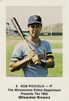 1983 Milwaukee Brewers Police - Winneconne Police Department #NNO Rob Picciolo Front