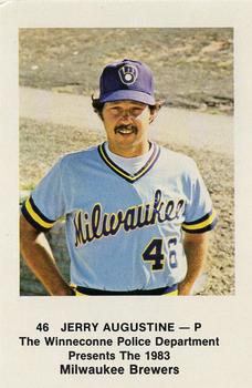 1983 Milwaukee Brewers Police - Winneconne Police Department #NNO Jerry Augustine Front