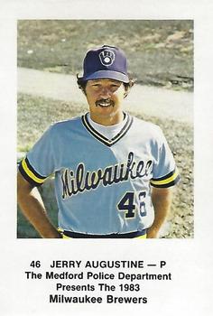 1983 Milwaukee Brewers Police - Medford Police Department #NNO Jerry Augustine Front