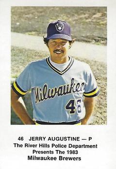 1983 Milwaukee Brewers Police - River Hills Police Department #NNO Jerry Augustine Front