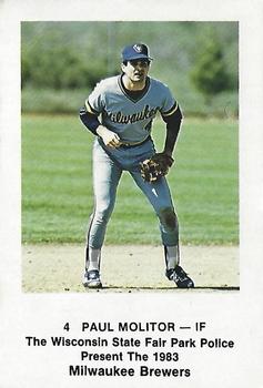1983 Milwaukee Brewers Police - Wisconsin State Fair Park Police #NNO Paul Molitor Front