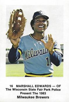 1983 Milwaukee Brewers Police - Wisconsin State Fair Park Police #NNO Marshall Edwards Front