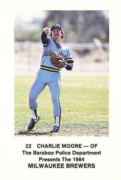 1984 Milwaukee Brewers Police - Baraboo Police Department #NNO Charlie Moore Front