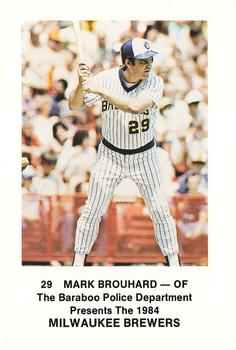 1984 Milwaukee Brewers Police - Baraboo Police Department #NNO Mark Brouhard Front