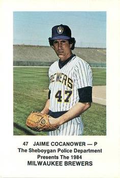 1984 Milwaukee Brewers Police - Sheboygan Police Department #NNO Jaime Cocanower Front
