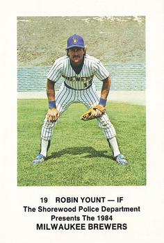 1984 Milwaukee Brewers Police - Shorewood Police Department #NNO Robin Yount Front