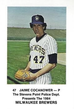 1984 Milwaukee Brewers Police - Stevens Point Police Department #NNO Jaime Cocanower Front