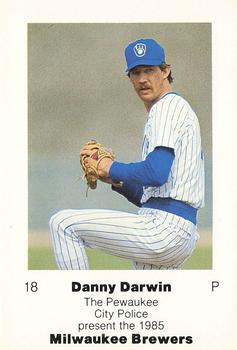 1985 Milwaukee Brewers Police - Pewaukee City Police #NNO Danny Darwin Front