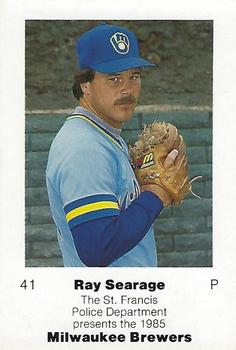 1985 Milwaukee Brewers Police - St. Francis Police Department #NNO Ray Searage Front