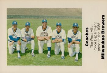 1985 Milwaukee Brewers Police - West Allis Police Department #NNO Milwaukee Brewers Coaches Front