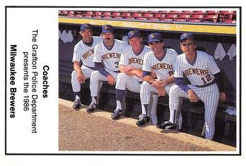 1986 Milwaukee Brewers Police - Grafton Police Department #NNO Milwaukee Brewers Coaches Front