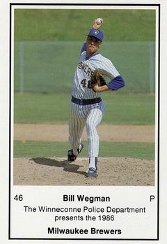 1986 Milwaukee Brewers Police - Winneconne Police Department #NNO Bill Wegman Front