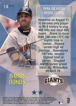 1999 Topps Stars - Two Star #14 Barry Bonds Back
