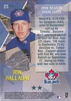 1999 Topps Stars - Two Star #23 Roy Halladay Back
