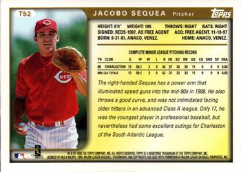 1999 Topps Traded and Rookies - Autographs #T52 Jacobo Sequea  Back
