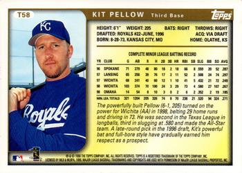 1999 Topps Traded and Rookies - Autographs #T58 Kit Pellow  Back