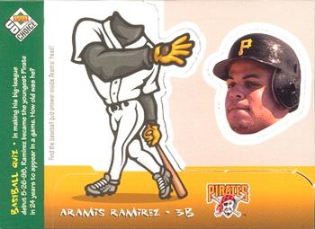 1999 UD Choice - Mini Bobbing Head #22 Aramis Ramirez  Front
