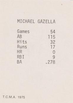 1975 TCMA 1927 New York Yankees #NNO Mike Gazella Back