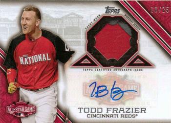 2015 Topps Update - All-Star Stitches Autographed Relics #ASTAR-TF Todd Frazier Front