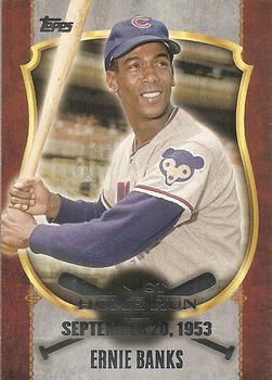2015 Topps Update - First Home Run Silver #FHR-1 Ernie Banks Front