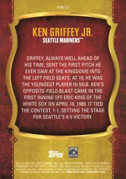 2015 Topps Update - First Home Run Silver #FHR-12 Ken Griffey Jr. Back