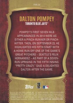 2015 Topps Update - First Home Run Silver #FHR-20 Dalton Pompey Back