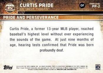 2015 Topps Update - Pride and Perseverance #PP-2 Curtis Pride Back