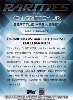 2015 Topps Update - Rarities #R-14 Ken Griffey Jr. Back