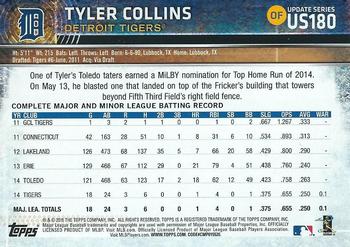 2015 Topps Update - Rainbow Foil #US180 Tyler Collins Back