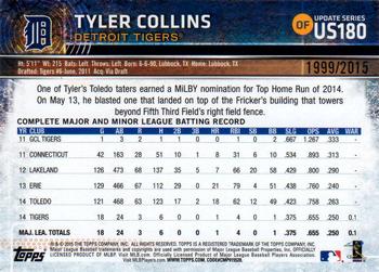 2015 Topps Update - Gold #US180 Tyler Collins Back