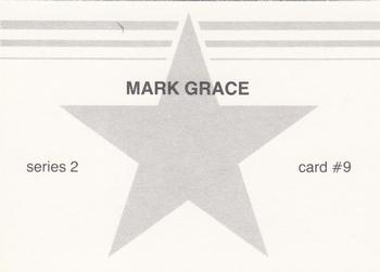 1988 Gray Star Series 2 Blue Border (unlicensed) #9 Mark Grace Back