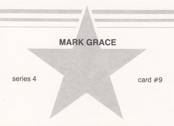1988 Baseball Stars Series 4 (unlicensed) #9 Mark Grace Back