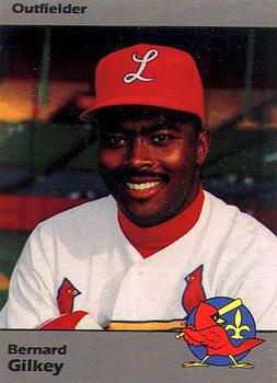 1990 Louisville Redbirds #18 Bernard Gilkey Front