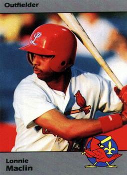 1990 Louisville Redbirds #24 Lonnie Maclin Front