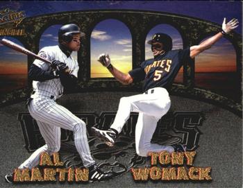 1998 Pacific Invincible - Team Checklists #22 Jose Guillen / Tony Womack / Al Martin / Esteban Loaiza Front